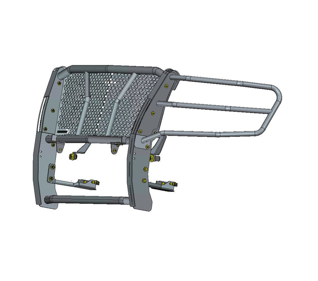 Black Horse Off Road RU-CHTA15-B-K2 Rugged Heavy Duty Grille Guard Kit for Select Chevrolet Suburban, Chevrolet Tahoe