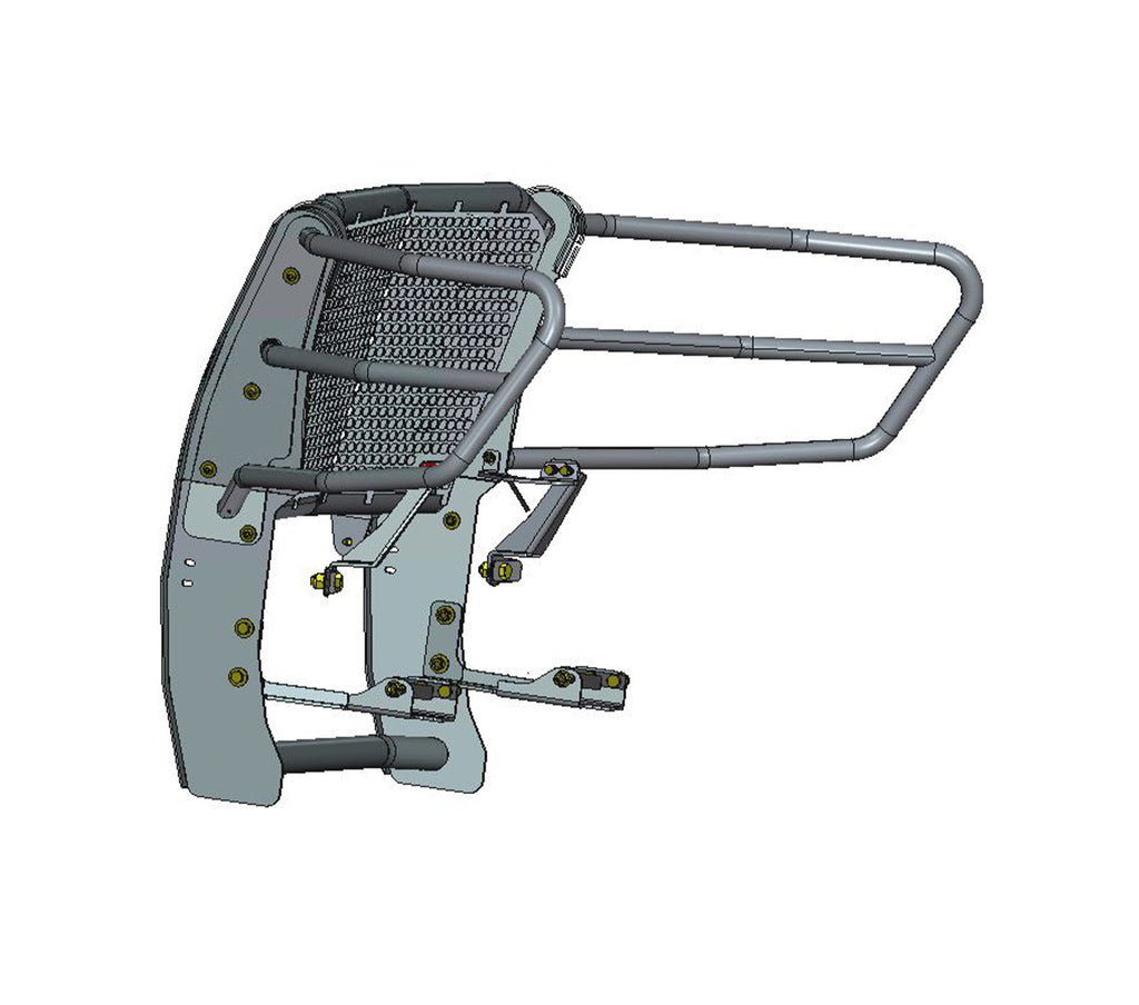 Black Horse Off Road RU-CHTA15-B-PLFR Rugged Heavy Duty Grille Guard Kit for Select Chevrolet Suburban, Chevrolet Tahoe