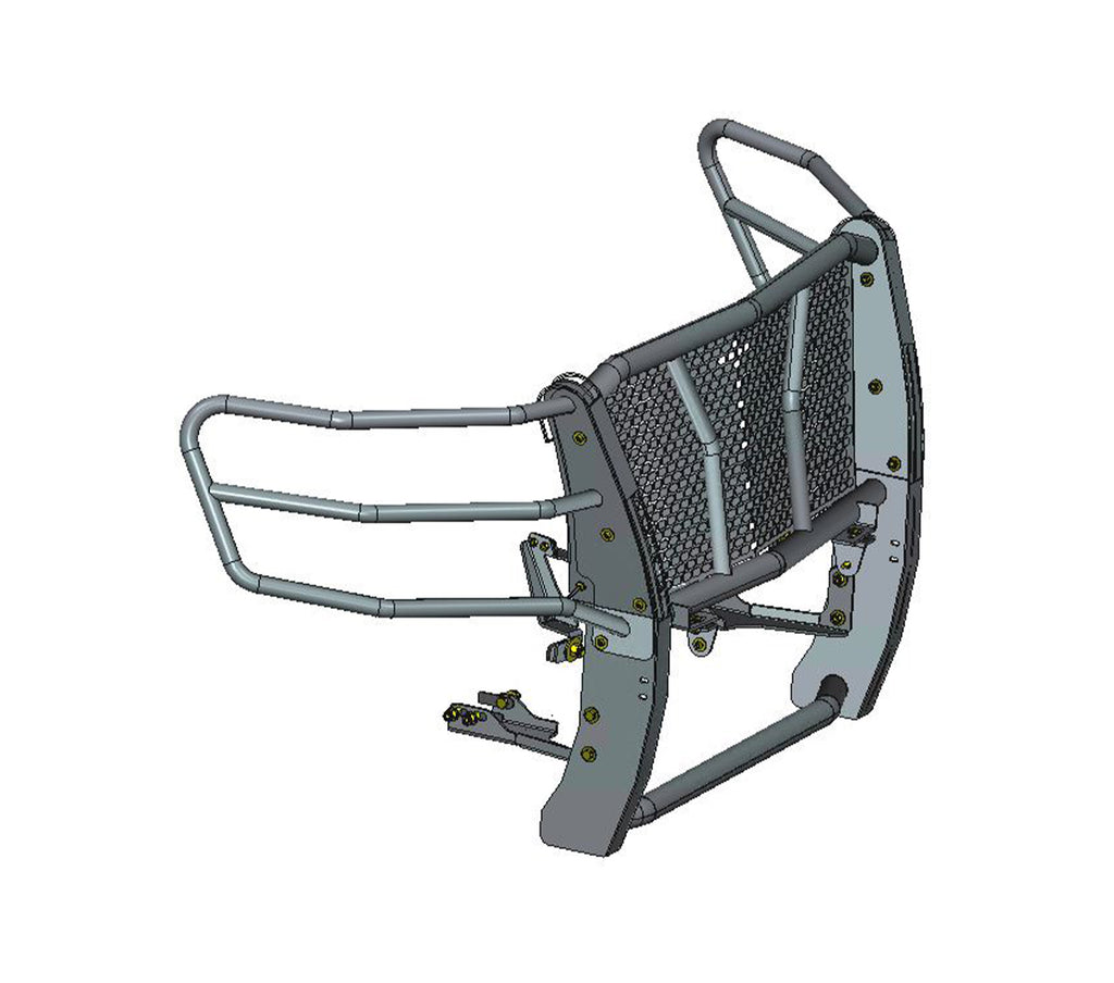 Black Horse Off Road RU-CHTA15-B Rugged Heavy Duty Grille Guard for Select Chevrolet Suburban, Chevrolet Tahoe