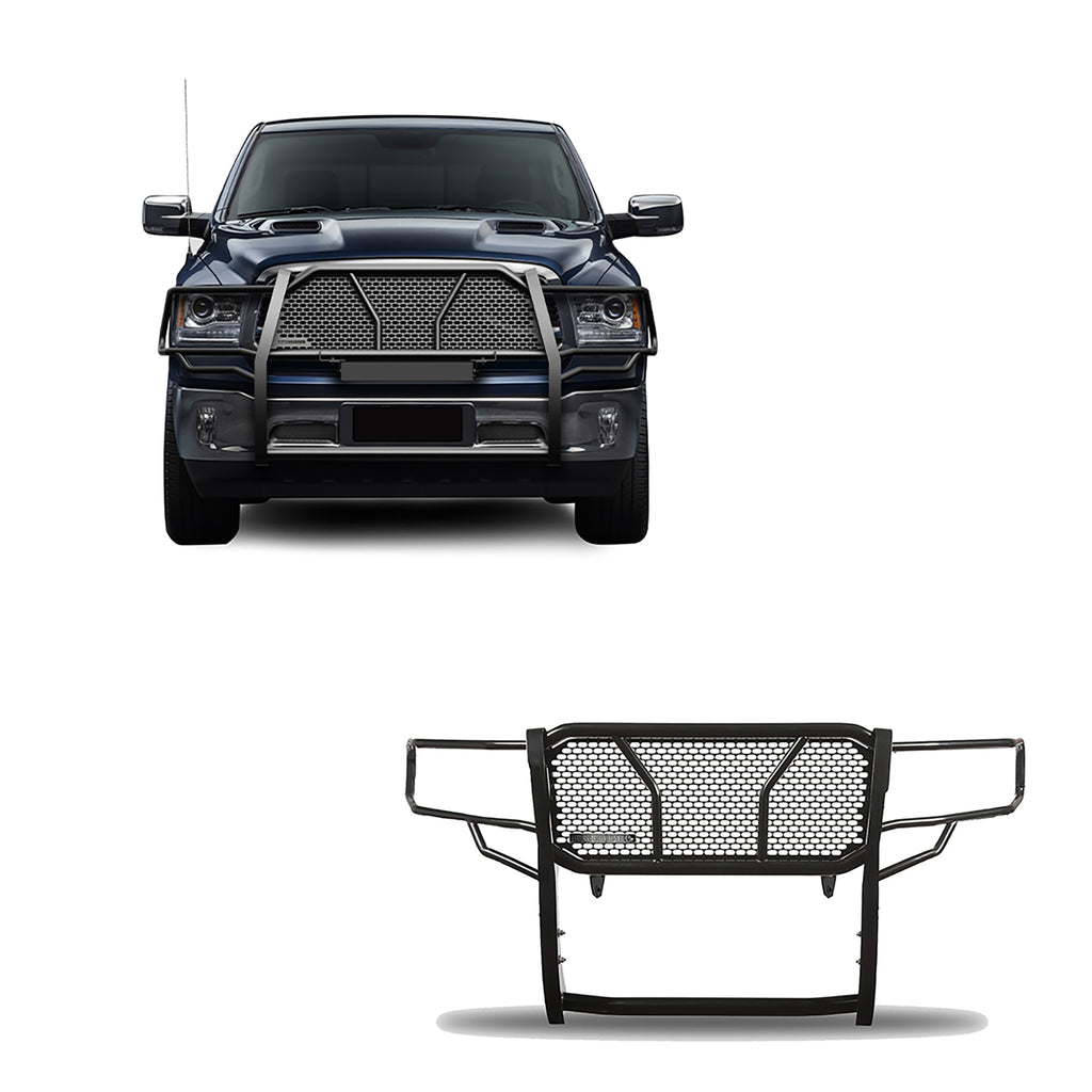 Black Horse Off Road RU-DORA09-B Rugged Heavy Duty Grille Guard for Select Dodge Ram 1500, Ram 1500, Ram Classic