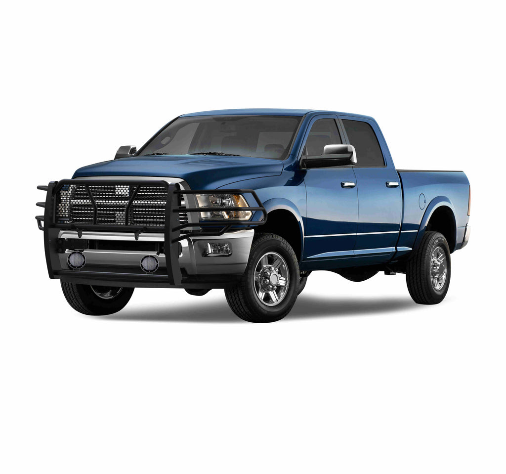 Black Horse Off Road RU-DORA10-B-PLFB Rugged Heavy Duty Grille Guard Kit for Select Dodge Ram 2500, Dodge Ram 3500, Ram 2500, Ram