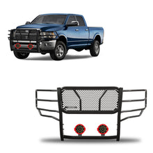 Load image into Gallery viewer, Black Horse Off Road RU-DORA10-B-PLR Rugged Heavy Duty Grille Guard Kit for Select Dodge Ram 2500, Dodge Ram 3500, Ram 2500, Ram