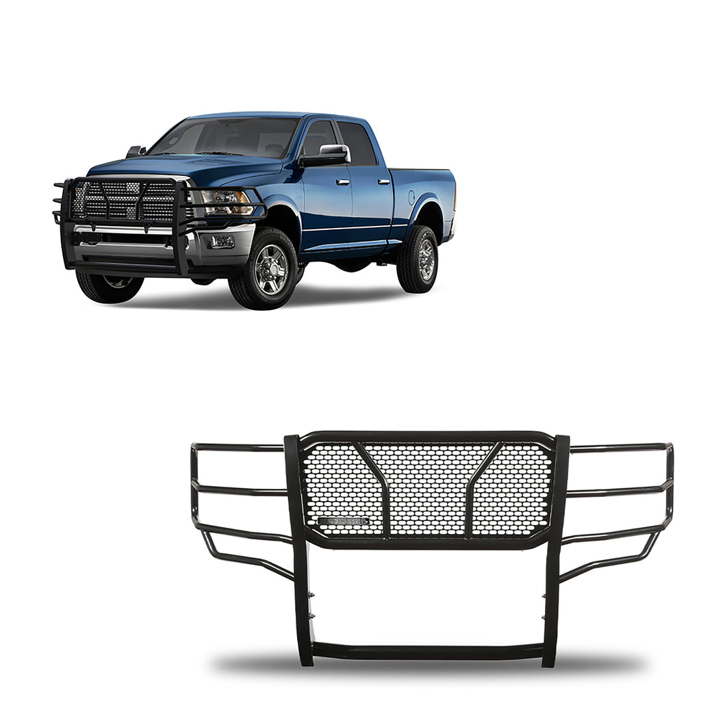 Black Horse Off Road RU-DORA10-B Rugged Heavy Duty Grille Guard for Select Dodge Ram 2500, Dodge Ram 3500, Ram 2500, Ram