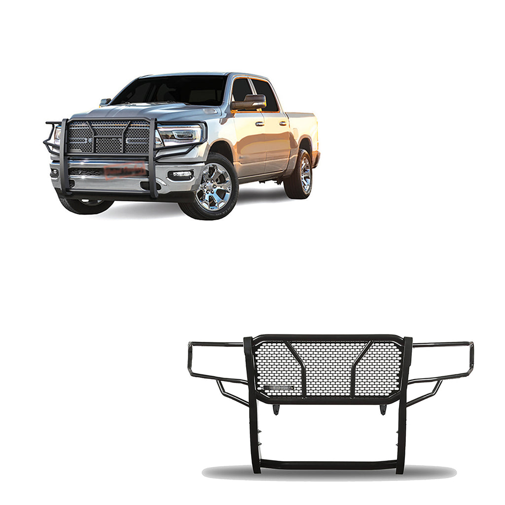Black Horse Off Road RU-DORA19-B Rugged Heavy Duty Grille Guard for Select Ram