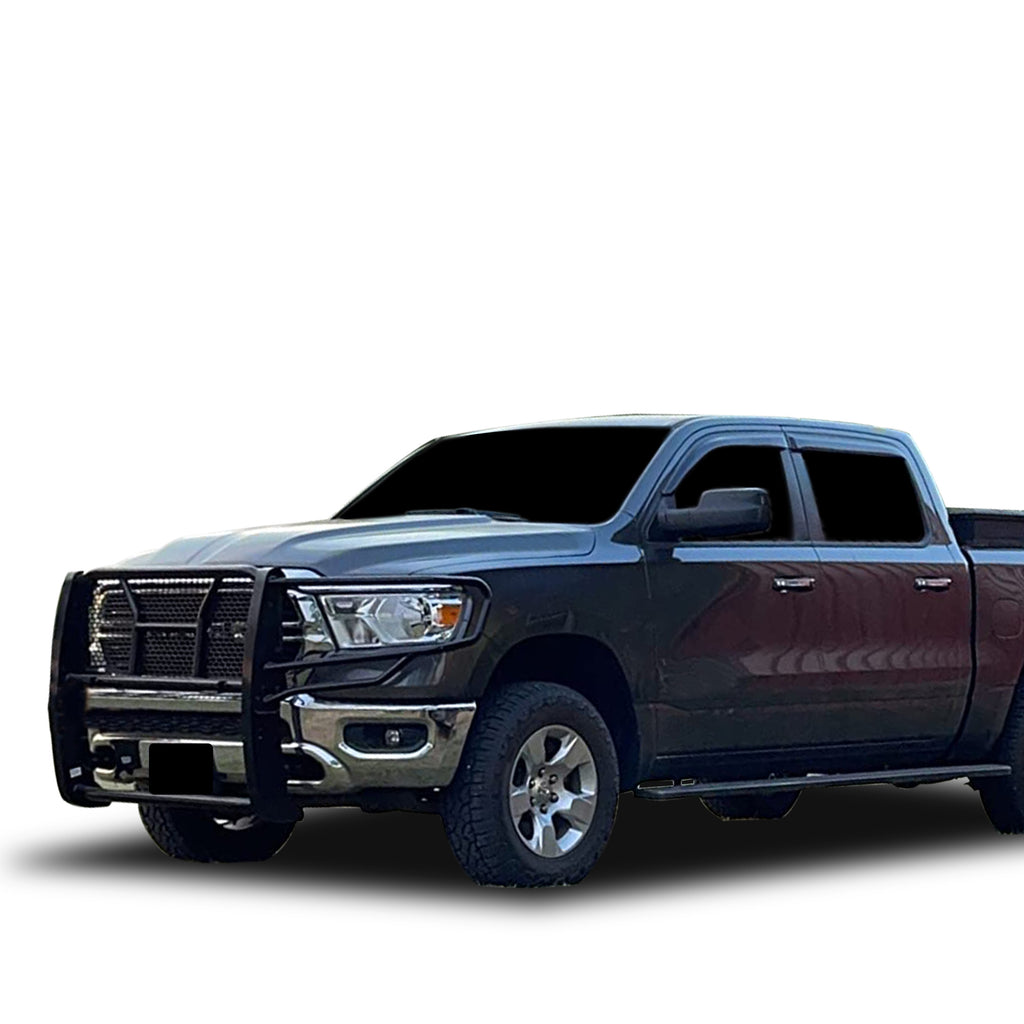 Black Horse Off Road RU-DORA19-B Rugged Heavy Duty Grille Guard for Select Ram