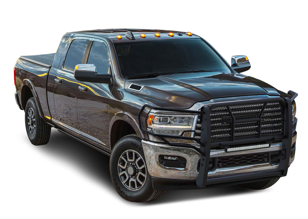 Black Horse Off Road RU-DORA20-B-LED Rugged Heavy Duty Grille Guard Kit for Select Ram 2500, Ram