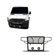 Load image into Gallery viewer, Black Horse Off Road RU-DOSP07-B-PLFB Rugged Heavy Duty Grille Guard Kit for Select Dodge Sprinter 2500, Dodge Sprinter 3500, Freightliner Sprinter 2500, Freightliner Sprinter 3500, Mercedes-Benz Sprinter 1500, Mercedes-Benz Sprinter 2500, Mercedes-Benz