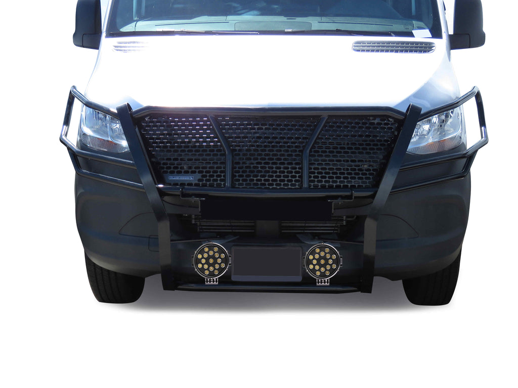 Black Horse Off Road RU-DOSP19-B-PLB Rugged Heavy Duty Grille Guard Kit for Select Mercedes-Benz Sprinter 1500, Mercedes-Benz Sprinter 2500, Mercedes-Benz Sprinter
