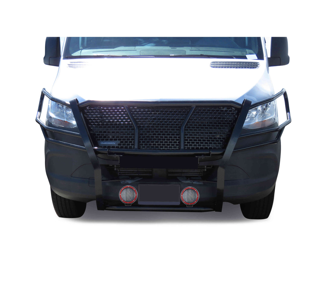 Black Horse Off Road RU-DOSP19-B-PLFR Rugged Heavy Duty Grille Guard Kit for Select Mercedes-Benz Sprinter 1500, Mercedes-Benz Sprinter 2500, Mercedes-Benz Sprinter