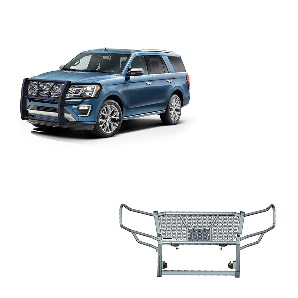 Black Horse Off Road RU-FOEX18-B Rugged Heavy Duty Grille Guard for Select Ford Expedition