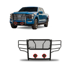 Load image into Gallery viewer, Black Horse Off Road RU-FOF116-B-PLR Rugged Heavy Duty Grille Guard Kit for Select Ford F-150