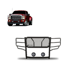 Load image into Gallery viewer, Black Horse Off Road RU-FOF211-B-PLFB Rugged Heavy Duty Grille Guard Kit for Select Ford F-250 Super Duty, Ford F-350 Super Duty, Ford F-450 Super Duty, Ford F-550 Super Duty