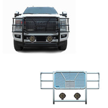 Load image into Gallery viewer, Black Horse Off Road RU-FOF217-B-PLB Rugged Heavy Duty Grille Guard Kit for Select Ford F-250 Super Duty, Ford F-350 Super Duty, Ford F-450 Super Duty, Ford F-550 Super Duty