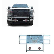 Load image into Gallery viewer, Black Horse Off Road RU-FOF217-B-PLFR Rugged Heavy Duty Grille Guard Kit for Select Ford F-250 Super Duty, Ford F-350 Super Duty, Ford F-450 Super Duty, Ford F-550 Super Duty