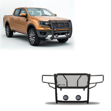 Load image into Gallery viewer, Black Horse Off Road RU-FORA19-B-PLFB Rugged Heavy Duty Grille Guard Kit for Select Ford Ranger