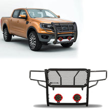 Load image into Gallery viewer, Black Horse Off Road RU-FORA19-B-PLR Rugged Heavy Duty Grille Guard Kit for Select Ford Ranger