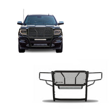 Load image into Gallery viewer, Black Horse Off Road RU-GMSI14-B-K1 Rugged Heavy Duty Grille Guard Kit for Select GMC Sierra 1500, GMC Sierra Limited