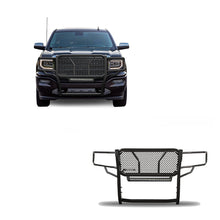 Load image into Gallery viewer, Black Horse Off Road RU-GMSI14-B-K2 Rugged Heavy Duty Grille Guard Kit for Select GMC Sierra 1500, GMC Sierra Limited