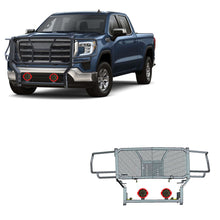Load image into Gallery viewer, Black Horse Off Road RU-GMSI20-B-PLR Rugged Heavy Duty Grille Guard Kit for Select GMC Sierra HD, GMC Sierra HD
