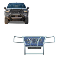 Load image into Gallery viewer, Black Horse Off Road RU-NIFR22-B-K1 Rugged Heavy Duty Grille Guard Kit for Select Nissan Frontier