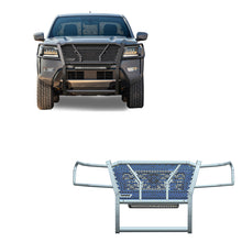 Load image into Gallery viewer, Black Horse Off Road RU-NIFR22-B-K2 Rugged Heavy Duty Grille Guard Kit for Select Nissan Frontier