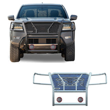 Load image into Gallery viewer, Black Horse Off Road RU-NIFR22-B-PLFR Rugged Heavy Duty Grille Guard Kit for Select Nissan Frontier