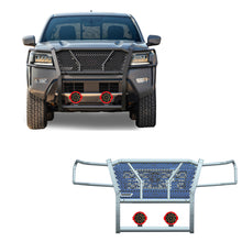 Load image into Gallery viewer, Black Horse Off Road RU-NIFR22-B-PLR Rugged Heavy Duty Grille Guard Kit for Select Nissan Frontier