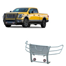 Load image into Gallery viewer, Black Horse Off Road RU-NIXD16-B-PLFR Rugged Heavy Duty Grille Guard Kit for Select Nissan TITAN XD