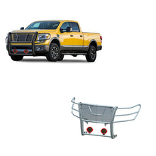 Load image into Gallery viewer, Black Horse Off Road RU-NIXD16-B-PLR Rugged Heavy Duty Grille Guard Kit for Select Nissan TITAN XD
