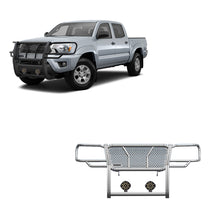 Load image into Gallery viewer, Black Horse Off Road RU-TOTA05-B-PLB Rugged Heavy Duty Grille Guard Kit for Select Toyota Tacoma