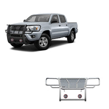 Load image into Gallery viewer, Black Horse Off Road RU-TOTA05-B-PLFR Rugged Heavy Duty Grille Guard Kit for Select Toyota Tacoma