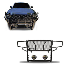 Load image into Gallery viewer, Black Horse Off Road RU-TOTA16-B-PLB Rugged Heavy Duty Grille Guard Kit for Select Toyota Tacoma