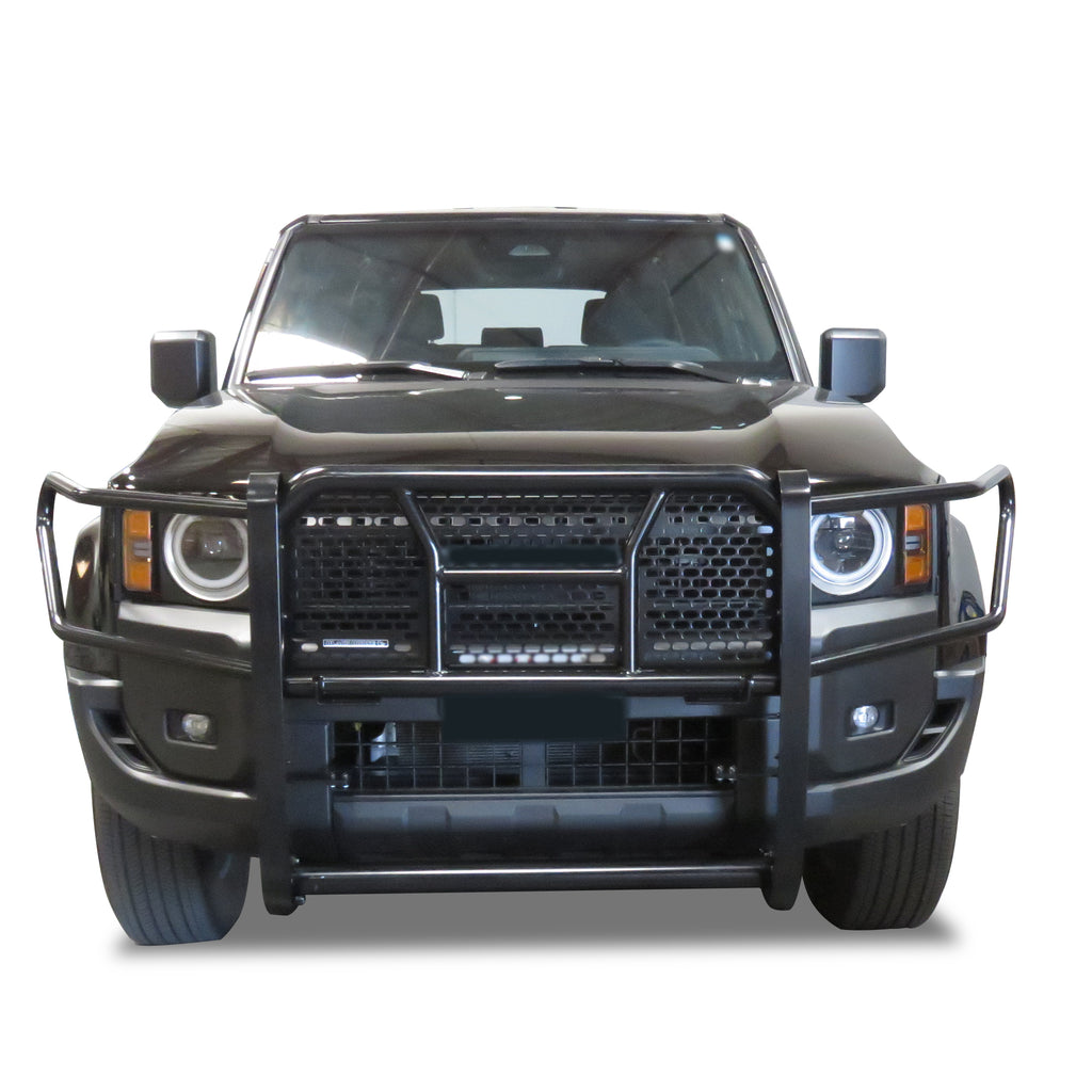 Black Horse Off Road RU-TOTL24-B Rugged Heavy Duty Grille Guard for Select Toyota Land Cruiser