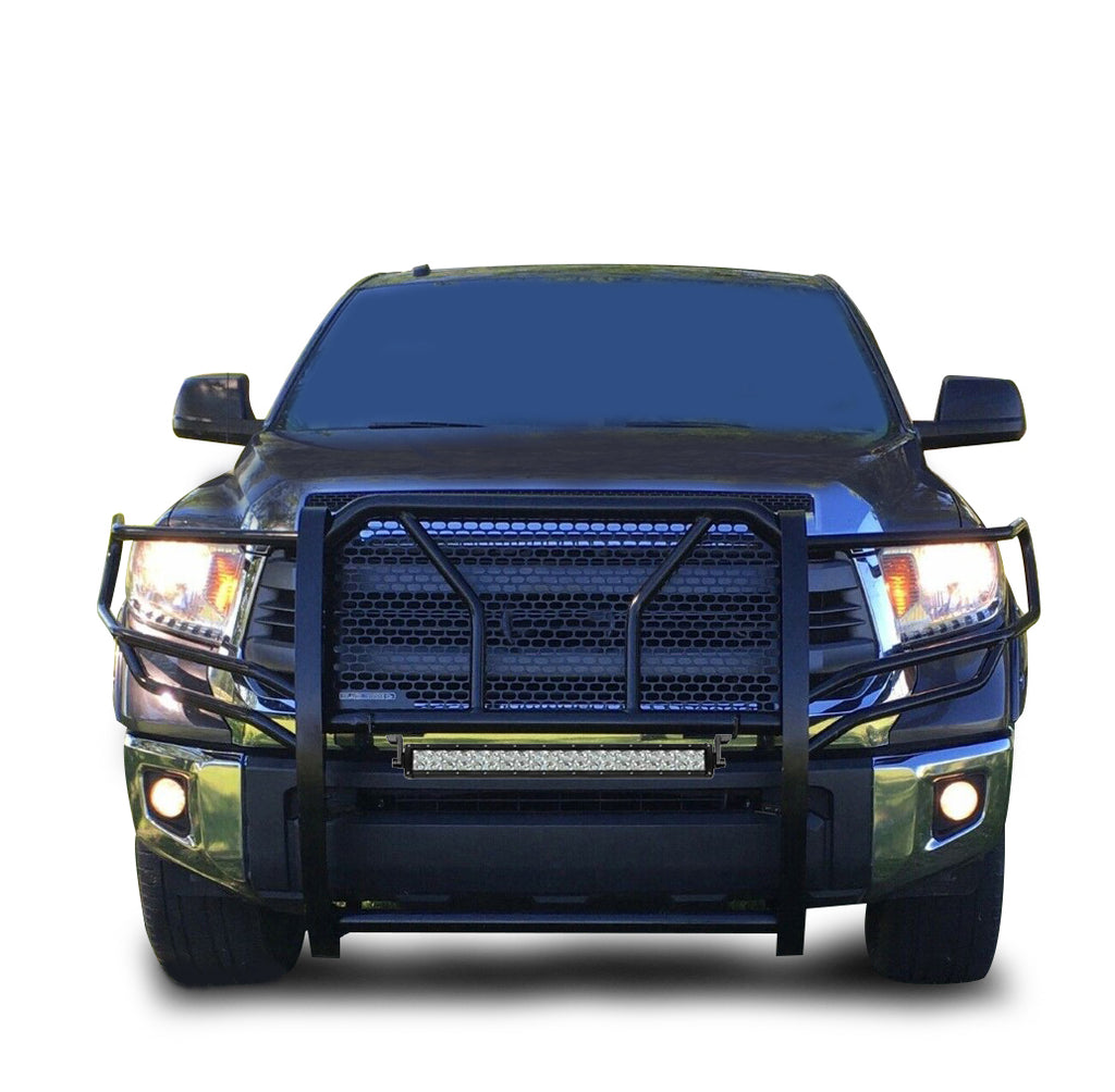 Black Horse Off Road RU-TOTU07-B-KIT Rugged Heavy Duty Grille Guard Kit for Select Toyota Sequoia, Toyota Tundra
