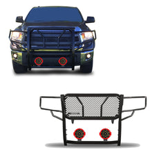 Load image into Gallery viewer, Black Horse Off Road RU-TOTU07-B-PLR Rugged Heavy Duty Grille Guard Kit for Select Toyota Sequoia, Toyota Tundra