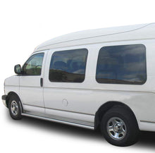 Load image into Gallery viewer, Black Horse Off Road RUN102SS Commercial Running Boards for Select Chevrolet Express 1500, Chevrolet Express 2500, Chevrolet Express 3500, Ford E-150, Ford E-150 Econoline, Ford E-250, Ford E-250 Econoline, Ford E-350 Econoline Club Wagon, Ford E-350