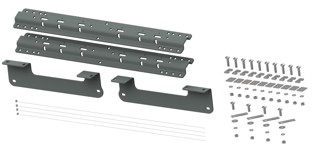 B&W Trailer Hitches RVK2404 Custom Installation Kit For Universal Mounting Rails For Some Ford Trucks - Truck Part Superstore
