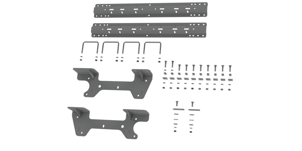 B&W Trailer Hitches RVK2504 Custom Installation Kit For Universal Mounting Rails For Some GM Trucks - Truck Part Superstore