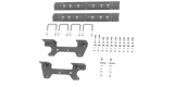 B&W Trailer Hitches RVK2504 Custom Installation Kit For Universal Mounting Rails For Some GM Trucks