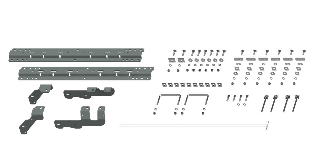 B&W Trailer Hitches RVK2604 Custom Installation Kit For Universal Mounting Rails For Some RAM Trucks - Truck Part Superstore