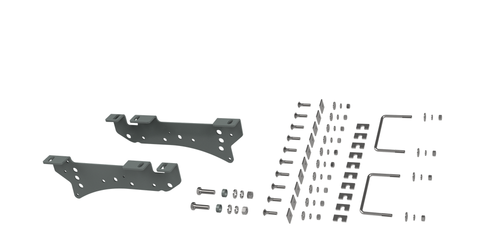 B&W Trailer Hitches RVR2400 Custom Installation Brackets For Universal Mounting Rails For Some Ford Trucks - Truck Part Superstore
