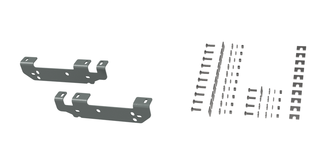 B&W Trailer Hitches RVR2401 Custom Installation Brackets For Universal Mounting Rails For Some Ford Trucks - Truck Part Superstore