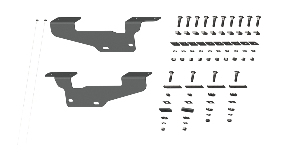 B&W Trailer Hitches RVR2405 Custom Installation Brackets For Universal Mounting Rails For Some Ford Trucks - Truck Part Superstore
