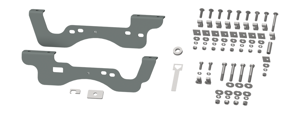 B&W Trailer Hitches RVK2406 Custom Installation Kit For Universal Mounting Rails For Some Ford Trucks for Select Ford F-250 Super Duty, Ford F-350 Super Duty