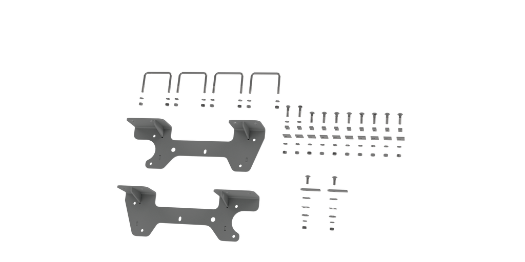 B&W Trailer Hitches RVR2504 Custom Installation Brackets For Universal Mounting Rails For Some GM Trucks - Truck Part Superstore