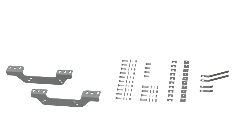 B&W Trailer Hitches RVR2506 Custom Installation Brackets For Universal Mounting Rails For Some GM Trucks - Truck Part Superstore