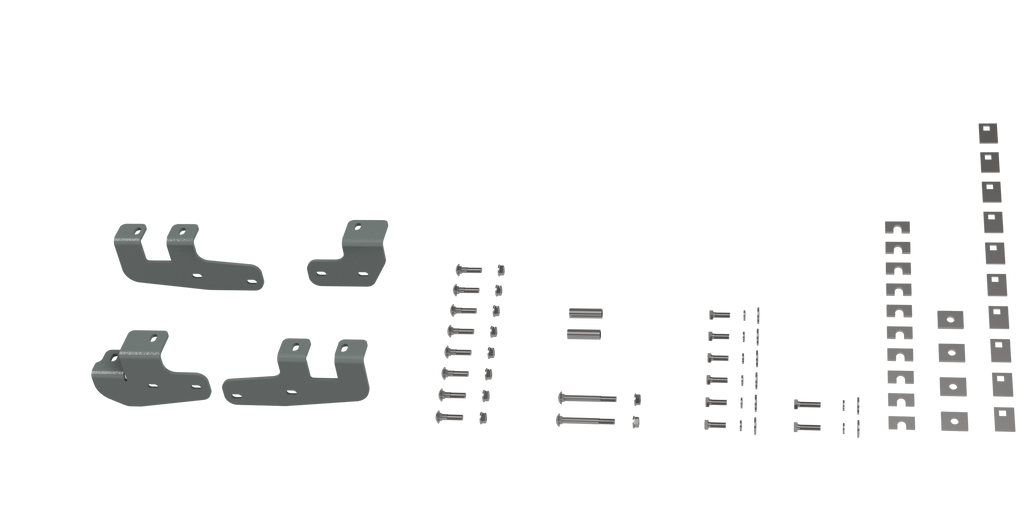 B&W Trailer Hitches RVR2602 Custom Installation Brackets For Universal Mounting Rails For Some RAM Trucks for Select Ram