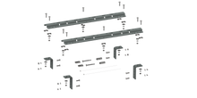 Load image into Gallery viewer, B&amp;W Trailer Hitches RVR3200 Universal Mounting Rails For 5th Wheel Hitches - Truck Part Superstore