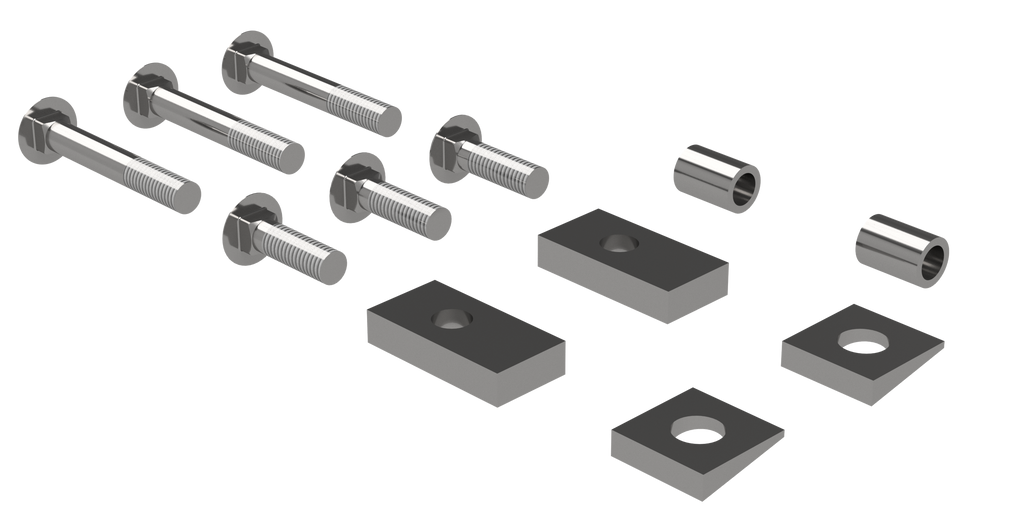 B&W Trailer Hitches RVR3204 Custom Installation Kit For Universal Mounting Rails For Some Toyota Trucks - Truck Part Superstore