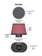 Load image into Gallery viewer, K&amp;N RX-4750 Universal X-Stream Clamp-On Air Filter